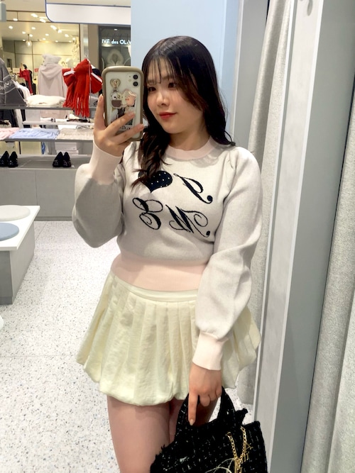 セール】【インフルエンサー企画】miko I LOVE ME ニット（ポロシャツ