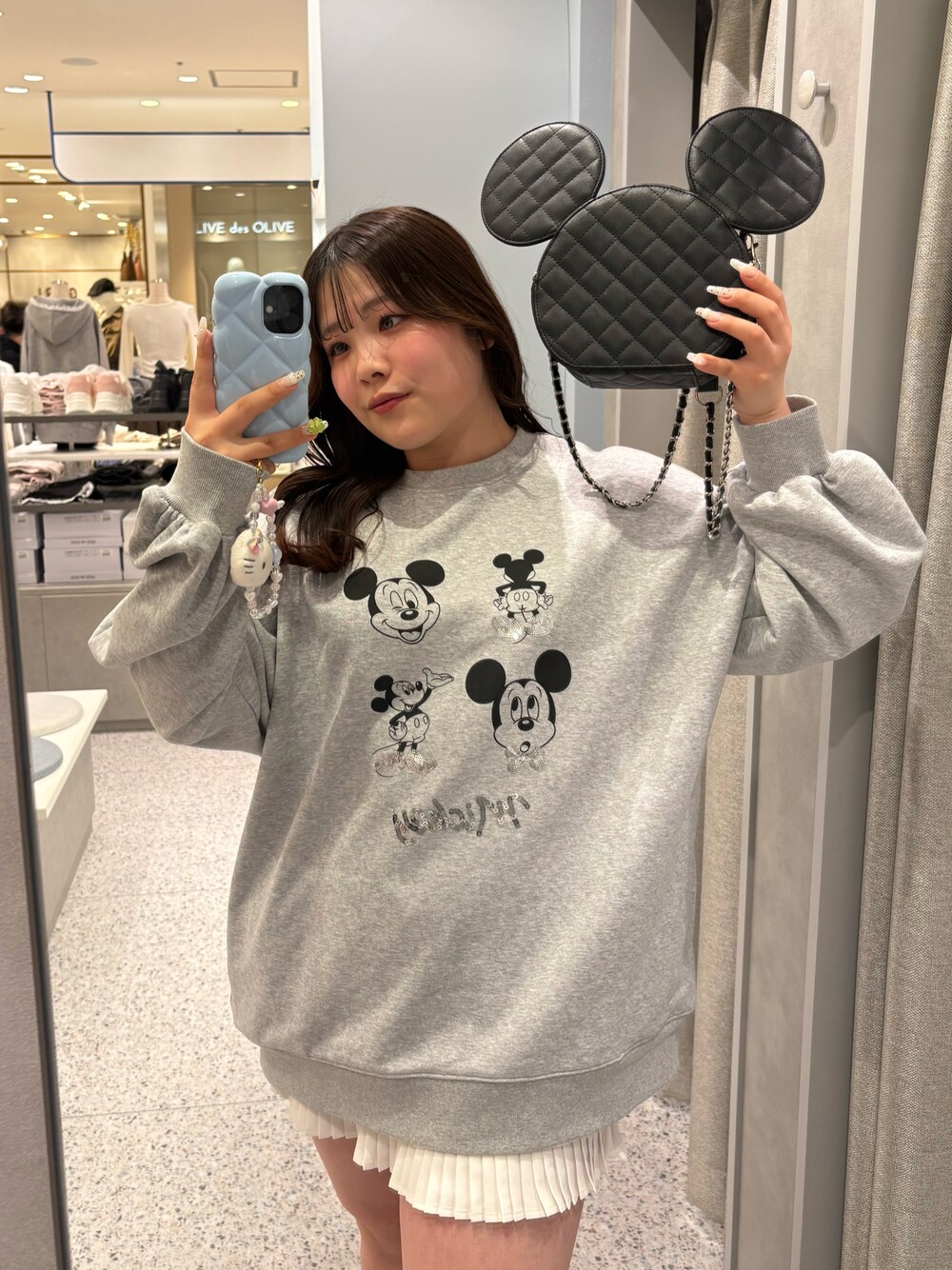 【新品】OLIVE des OLIVE Disney スウェット ミニー コラボ Disneyスウェット | OLIVE des OLIVE(オリーブ デ オリーブ)レディース