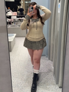 「OLIVE des OLIVE（オリーブデオリーブ）のアイテム（ワンピース）」を使った、ainoさん（レディース・155cm）の秋コーディネート