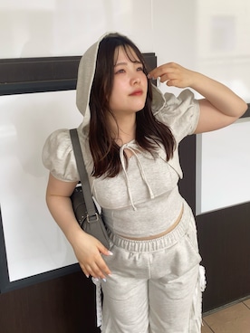 「OLIVE des OLIVE（オリーブデオリーブ）のアイテム」を使った、ainoさん（レディース・155cm）の夏コーディネート