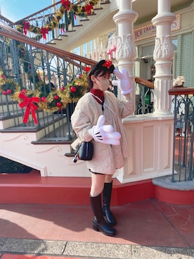 「アイテム（ブーツ）」を使った、にゃんさんさん（レディース・160cm）の冬コーディネート