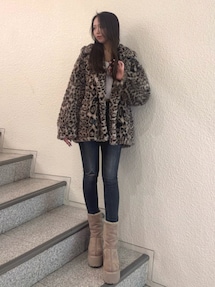 gyda Cocoon Eco Furブルゾン ゼブラ gyda Cocoon Eco Fur ブルゾン 