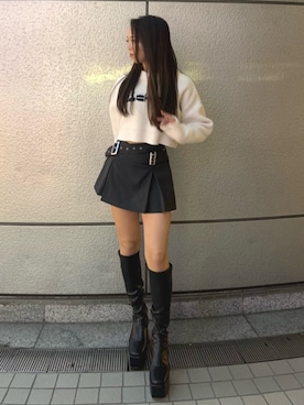 「プリーツ」｜miyuさん（レディース・160cm）の秋コーディネート