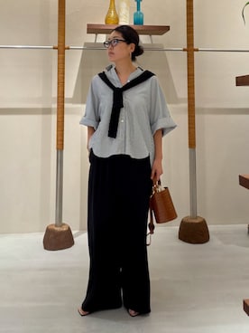 ハーフスリーブシャツ」のレディース人気ファッションコーディネート