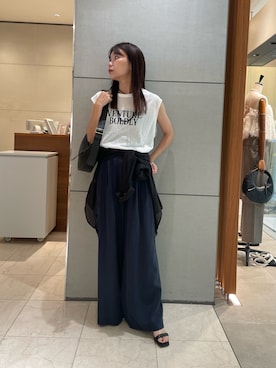「アイテム（ボディバッグ/ウエストポーチ）」を使った、Sakiさん（レディース・161cm）の夏コーディネート