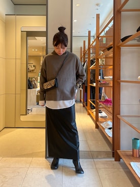 「アイテム（シャツ/ブラウス）」を使った、Sakiさん（レディース・161cm）の秋コーディネート