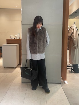 「GALLARDAGALANTE（ガリャルダガランテ）のアイテム（その他パンツ）」を使った、Sakiさん（レディース・161cm）の秋コーディネート