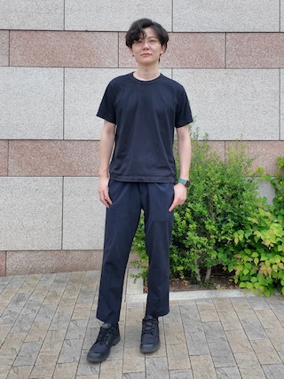 「UNIQLO(ユニクロ)のアイテム(トップス)」を使った、たなか!さん(メンズ・182cm)の夏コーディネート