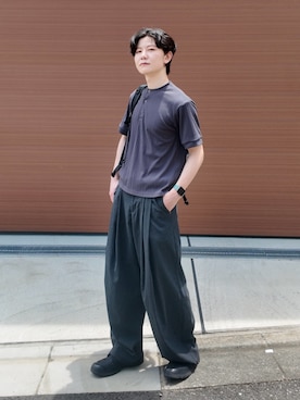 「CIYOT（シヨウト）のアイテム」を使った、たなか！さん（メンズ・182cm）の夏コーディネート