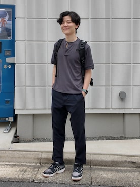 「CIYOT（シヨウト）のアイテム」を使った、たなか！さん（メンズ・182cm）の夏コーディネート