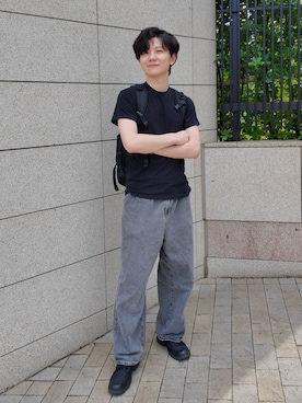 「PALLADIUM（パラディウム）のアイテム」を使った、たなか！さん（メンズ・182cm）の夏コーディネート