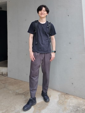 「PALLADIUM（パラディウム）のアイテム」を使った、たなか！さん（メンズ・182cm）の夏コーディネート