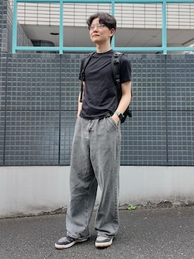 「Juha（ユハ）のアイテム」を使った、たなか！さん（メンズ・182cm）の秋コーディネート
