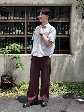 「PALLADIUM（パラディウム）のアイテム」を使った、たなか！さん（メンズ・182cm）の夏コーディネート