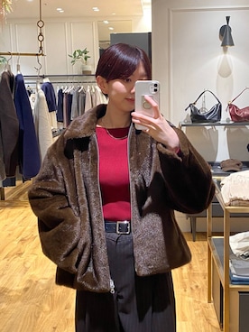 「A part by（アパートバイ）のアイテム（その他アウター）」を使った、apartby32さん（レディース・168cm）の秋コーディネート