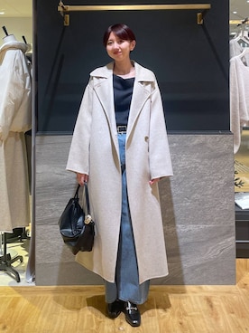 「アイテム（ステンカラーコート）」を使った、apartby32さん（レディース・168cm・20代）の秋コーディネート