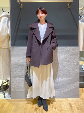 「アイテム（ピーコート）」を使った、apartby32さん（レディース・168cm・20代）の秋コーディネート