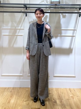 「アイテム（スラックス）」を使った、apartby32さん（レディース・168cm・20代）の夏コーディネート