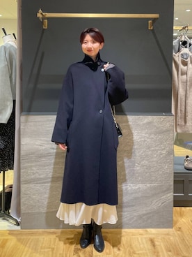 「アイテム（ステンカラーコート）」を使った、apartby32さん（レディース・168cm・20代）の秋コーディネート