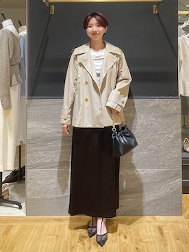 「A part by（アパートバイ）のアイテム（スカート）」を使った、apartby32さん（レディース・168cm）の春コーディネート