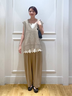 「A part by（アパートバイ）の≪追加8≫ステンレス_スネークネックレス（ネックレス）」を使った、apartby32さん（レディース・168cm・20代）の秋コーディネート