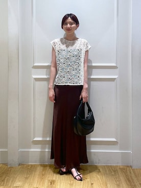 「A part by（アパートバイ）の≪追加8≫ステンレス_スネークネックレス（ネックレス）」を使った、apartby32さん（レディース・168cm・20代）の夏コーディネート