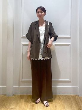 「アイテム（チュニック）」を使った、apartby32さん（レディース・168cm）の夏コーディネート