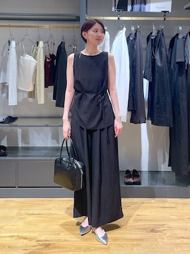 「アイテム（パンツドレス）」を使った、apartby32さん（レディース・168cm）の夏コーディネート