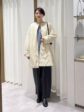 「A part by（アパートバイ）のソフトカーブバッグ（ショルダーバッグ、ブラック系）」を使った、apartby32さん（レディース・168cm）の秋コーディネート