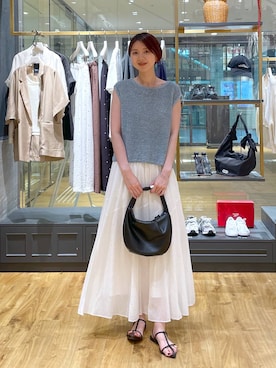 「A part by（アパートバイ）の≪追加8≫ステンレス_スネークネックレス（ネックレス）」を使った、apartby32さん（レディース・168cm）の夏コーディネート