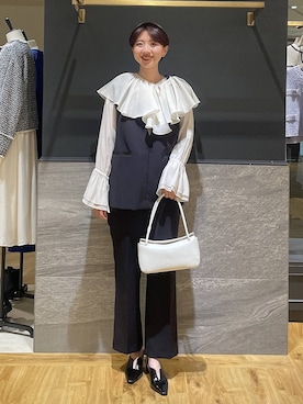 「A part by（アパートバイ）のアイテム（パンツドレス）」を使った、apartby32さん（レディース・168cm）の冬コーディネート