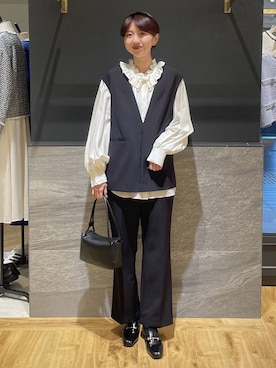 「A part by（アパートバイ）のアイテム（パンツドレス）」を使った、apartby32さん（レディース・168cm）の冬コーディネート
