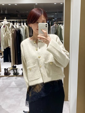 「A part by（アパートバイ）のアソートイレヘムレースキャミ（キャミソール、ブラック系）」を使った、apartby32さん（レディース・168cm）の秋コーディネート