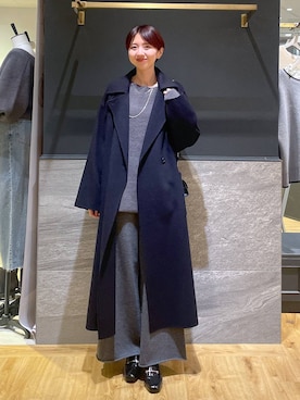 「アイテム（ステンカラーコート）」を使った、apartby32さん（レディース・168cm・20代）の秋コーディネート