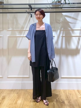「HARE（ハレ）の2PSETバングル(HARE)（バングル/リストバンド）」を使った、apartby32さん（レディース・168cm）の夏コーディネート