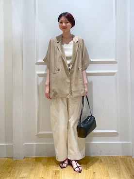「A part by（アパートバイ）のアイテム（ジャケット/アウター）」を使った、apartby32さん（レディース・168cm）の夏コーディネート