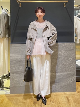 「A part by（アパートバイ）のアイテム（その他パンツ）」を使った、apartby32さん（レディース・168cm）の春コーディネート