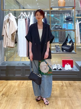 「A part by（アパートバイ）の≪追加8≫ステンレス_スネークネックレス（ネックレス）」を使った、apartby32さん（レディース・168cm）の夏コーディネート