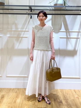 「A part by（アパートバイ）の≪追加8≫ステンレス_スネークネックレス（ネックレス）」を使った、apartby32さん（レディース・168cm）の夏コーディネート