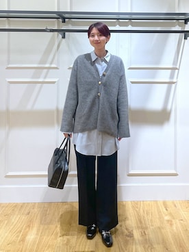 「アイテム（シャツワンピース）」を使った、apartby32さん（レディース・168cm）の秋コーディネート