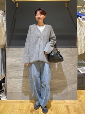 「アイテム（カーディガン/ボレロ）」を使った、apartby32さん（レディース・168cm・20代）の冬コーディネート