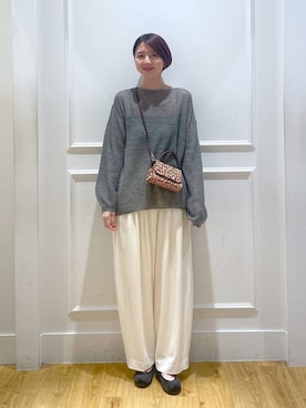 「A part by（アパートバイ）の≪追加8≫ステンレス_スネークネックレス（ネックレス）」を使った、apartby32さん（レディース・168cm・20代）の秋コーディネート