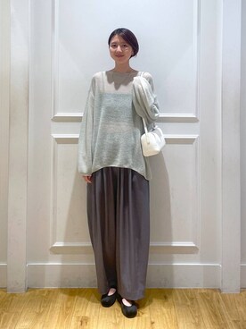 「おでかけ」｜「アイテム（バレエシューズ）」を使った、apartby32さん（レディース・168cm）の秋コーディネート