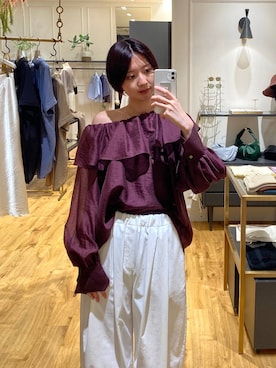 「A part by（アパートバイ）の≪追加8≫ステンレス_スネークネックレス（ネックレス）」を使った、apartby32さん（レディース・168cm）の夏コーディネート