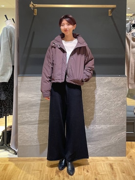 「アイテム（ブルゾン）」を使った、apartby32さん（レディース・168cm・20代）の秋コーディネート