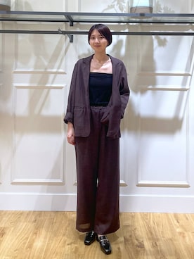 「A part by（アパートバイ）の≪追加8≫ステンレス_スネークネックレス（ネックレス）」を使った、apartby32さん（レディース・168cm・20代）の秋コーディネート