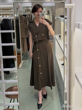 「Andemiu（アンデミュウ）のアイテム」を使った、apartby32さん（レディース・168cm）の夏コーディネート