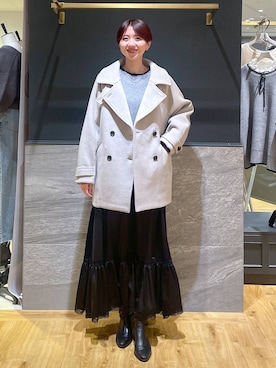 「アイテム（ピーコート）」を使った、apartby32さん（レディース・168cm・20代）の秋コーディネート