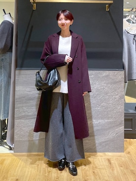 「アイテム（チェスターコート）」を使った、apartby32さん（レディース・168cm・20代）の秋コーディネート