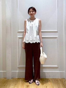 「バッグ」｜「アイテム（アクセサリー）」を使った、apartby32さん（レディース・168cm）の夏コーディネート